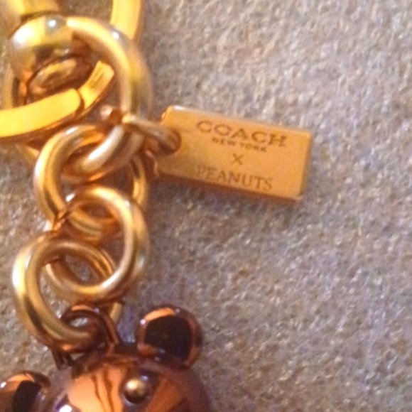 Coach X Peanuts Charlie Brown Bear Bag Charm, NWT - Picture 4 of 10